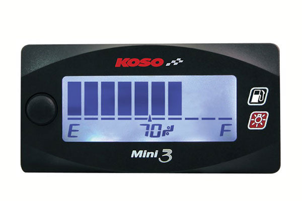 Koso Digital Mini Fuel Gauge - Mini jauge de carburant numérique Koso - KO-BA003250