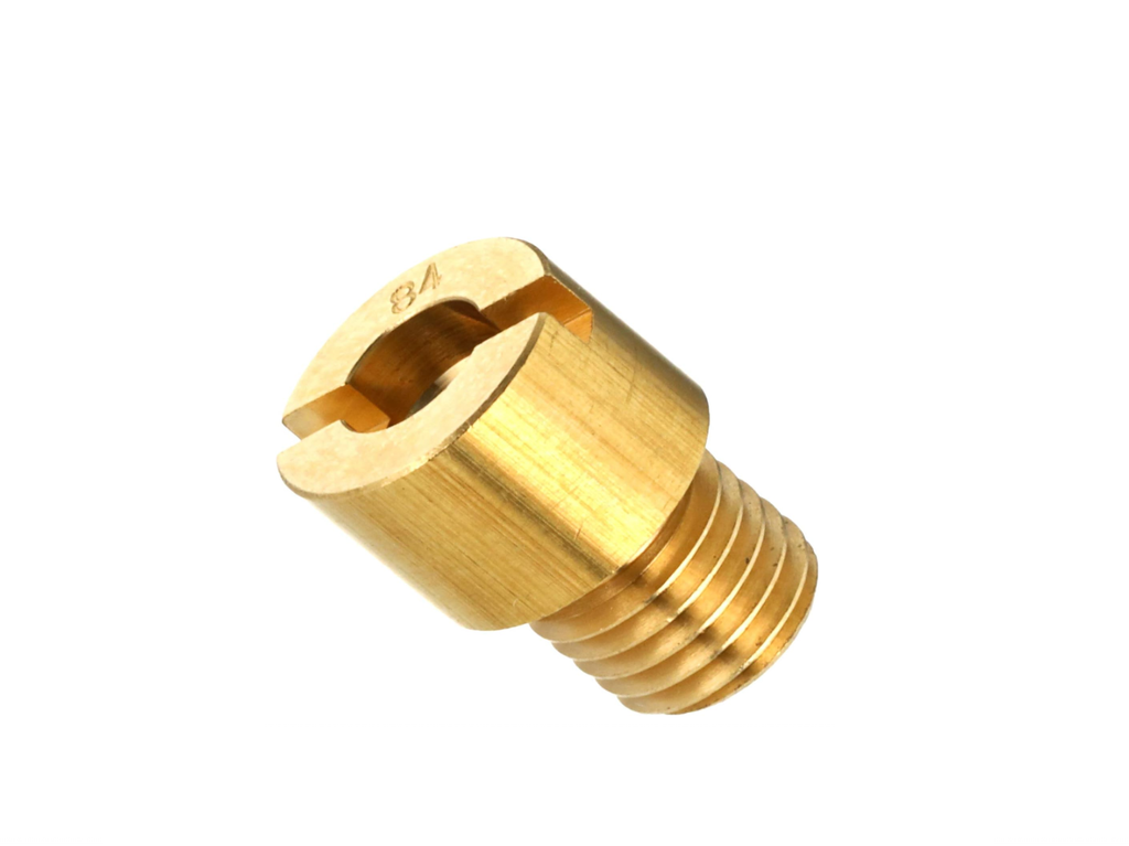 14T-14343-40-00 The main jet is responsible for regulating the amount of fuel delivered to the engine at higher throttle positions. It determines the air-fuel ratio under full load conditions or when the throttle is wide open.