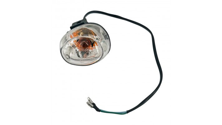 CLIGNOTANT AVANT-HAUT DROIT COUVERT CLAIR RQ13-2-2 (SCOOTTERRE OEM)
