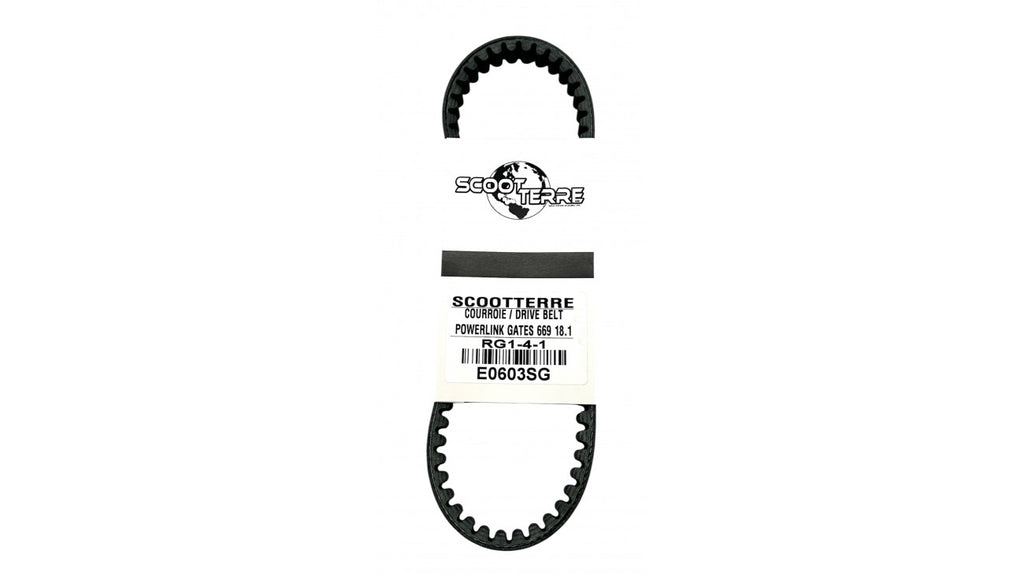 [#3] COURROIE ROUE DE 10'' POWERLINK GATES POUR BISTRO 10'', SOLISTA, NOSTALGIA OU BISTRO EUROPA À ROUE DE 12'' RG1-4-1