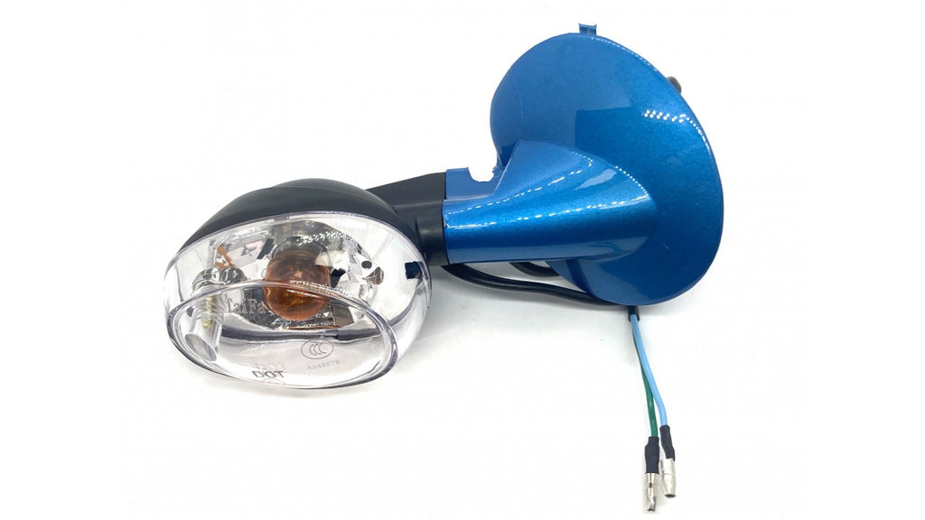 [496] CLIGNOTANT AVANT-DROIT BAS BLEU (2021-2022) RM7-5-1 (SCOOTTERRE OEM)