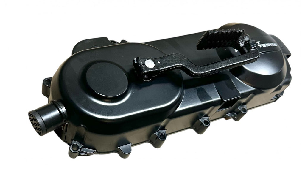 [#21] COUVERT DE BASE GAUCHE NOIR AVEC KICK START MODULE BASE COURTE ROUE 10'' SCOOTTERRE RJ7-4-1