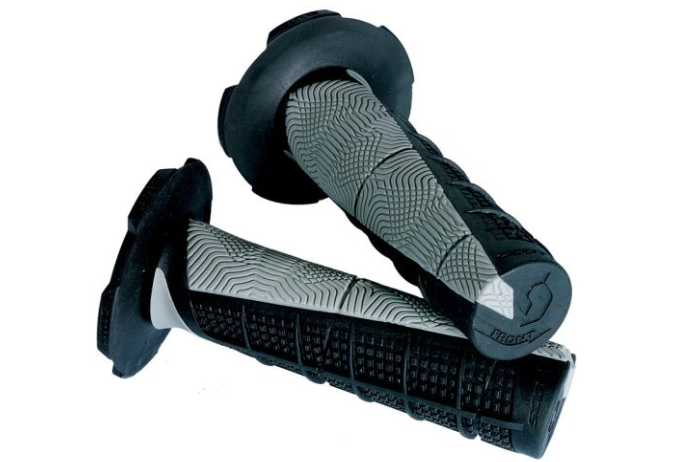 Black & Gray Duece MX Grips With Donuts - 219627-1001