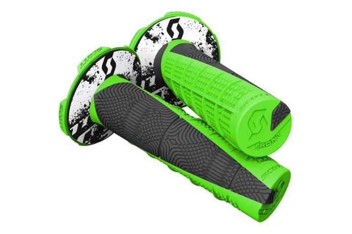 Black & Green Duece MX Grips With Donuts - 219627-4376