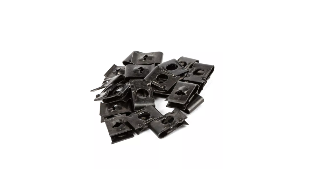 Black Fairing Clips (5mm Screws)