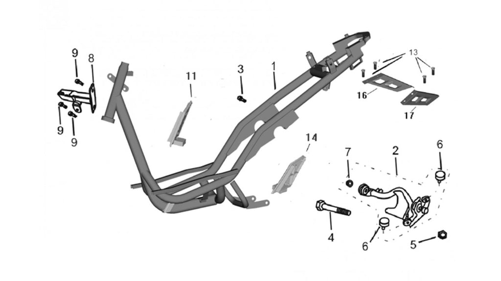 [3] BOULON DE BRIDE SH (SCOOTTERRE OEM)