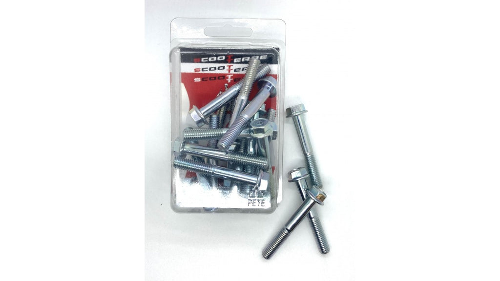 [547] BOULON HEXAGON M8 X 55 (CHROME TÊTE 12MM) (PAQUET DE 15) RA5-5-1 (SCOOTTERRE OEM)