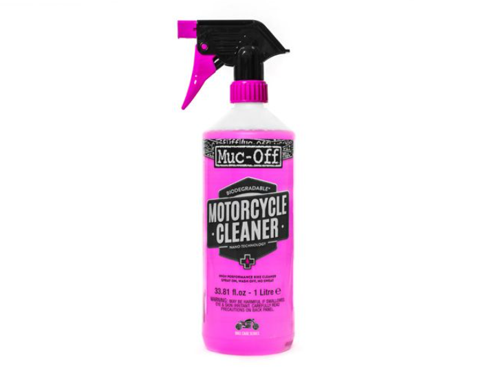 Safe on all parts and surfaces including carbon fiber.
Will not harm seals, cables, brake pads or rotors.
Effective on-road and off-road motorcycle cleaner.
Safe on anodized metal.
Alkaline based and free from CFCs, solvents or acids.
Nano Tech Formula cleans on a molecular level.
100% biodegradable.