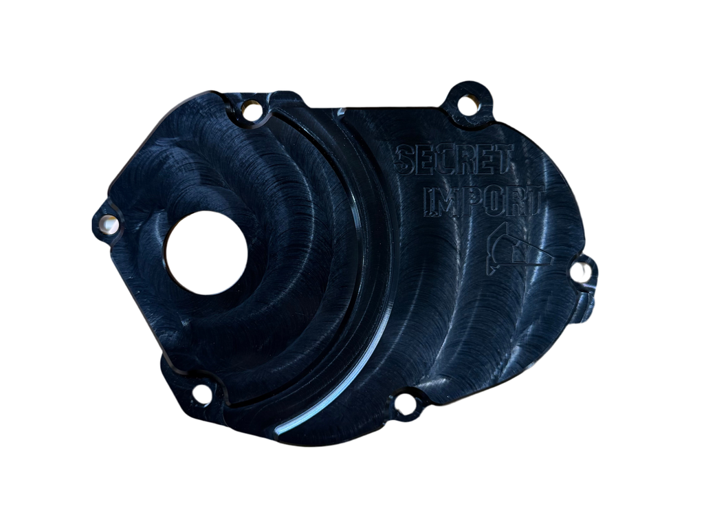 Black High Quality Secret Import CNC Gearbox Cover (BWS/ZUMA 2002-2011)