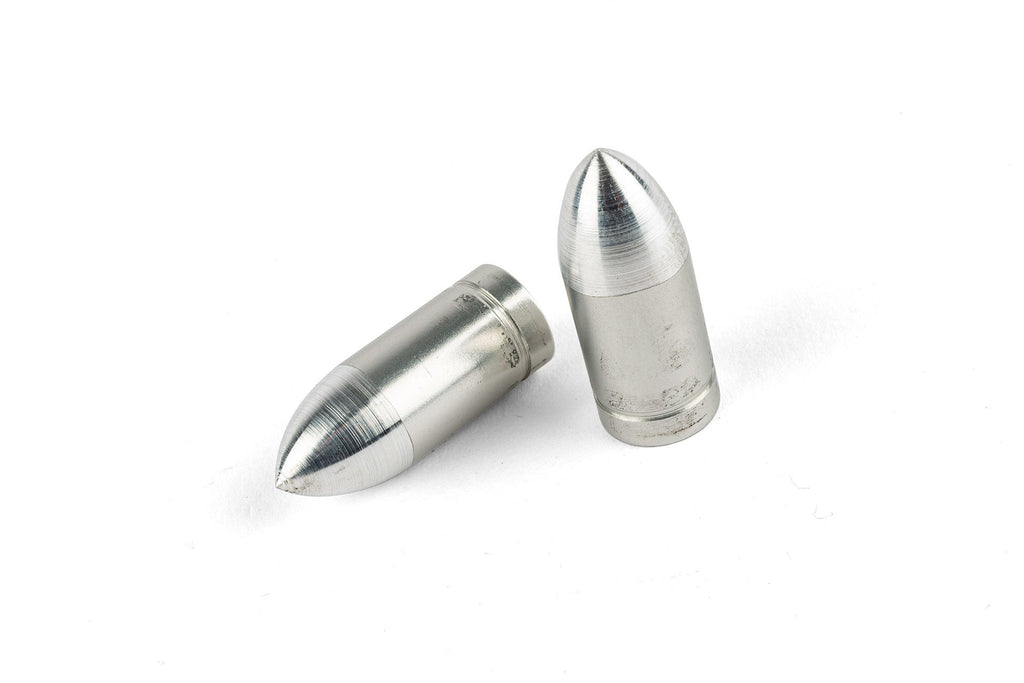 Valve Caps Str8 Bullet Silver