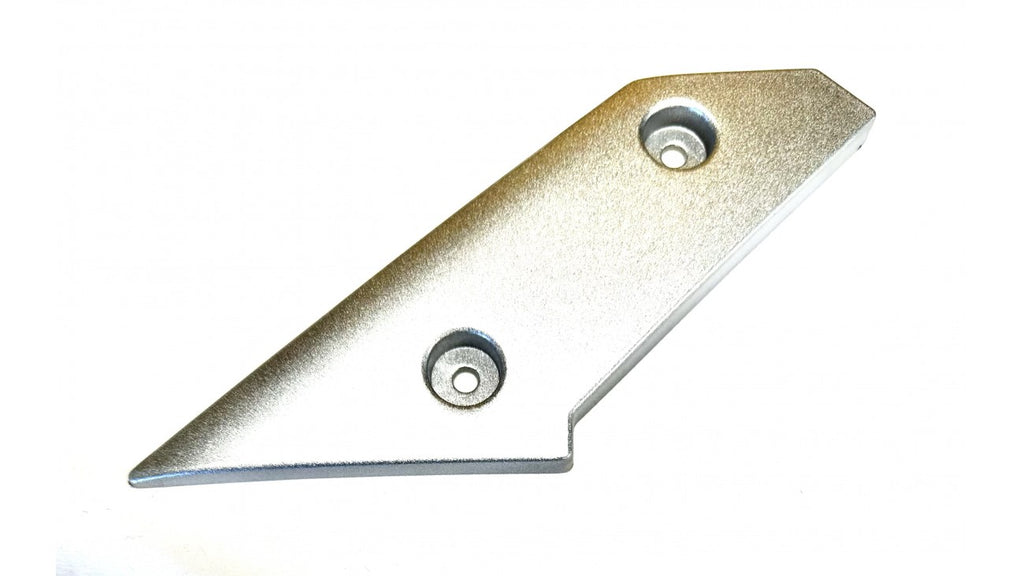 [15] PIÈCE DE FINITION PIED GAUCHE ARGENT RN10-4-3 (SCOOTTERRE OEM)