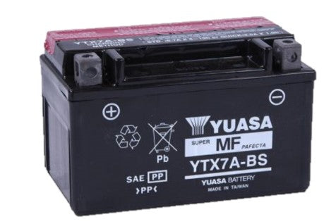 YTX7A-BS Maintenance Free 12V Battery - Batterie 12V Sans Entretien YTX7A-BS - BATTYU-YTX7A