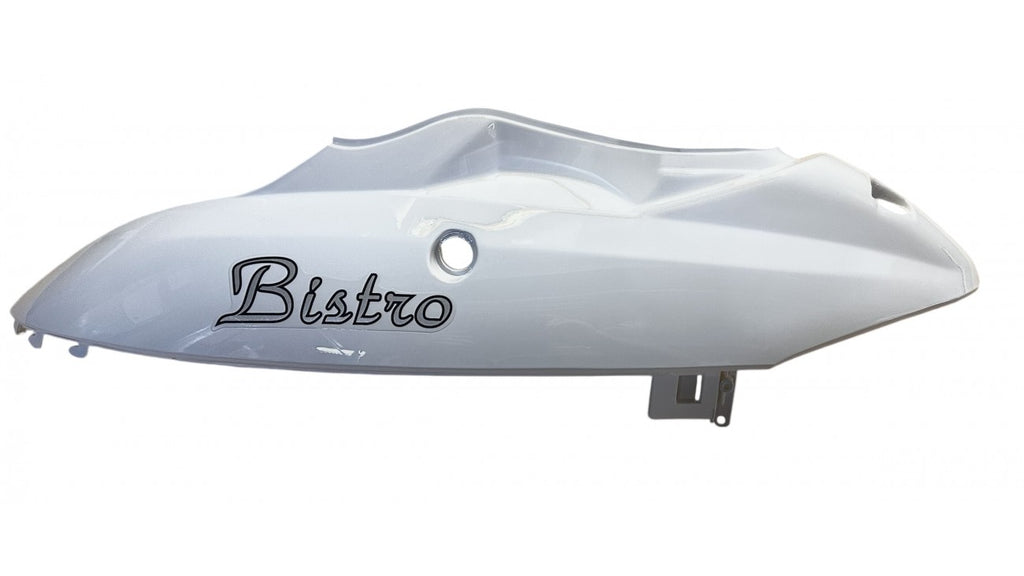 [357] PIÈCE DE PROTECTION GAUCHE HAUT BLANC 2021-2022 SEO1-2-2 (SCOOTTERRE OEM)