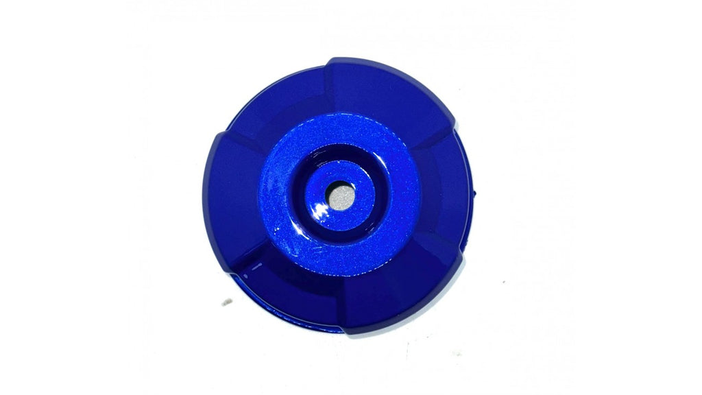 [25] COUVERT ROND DÉCORATIF DROIT BLEU RE2-4-1