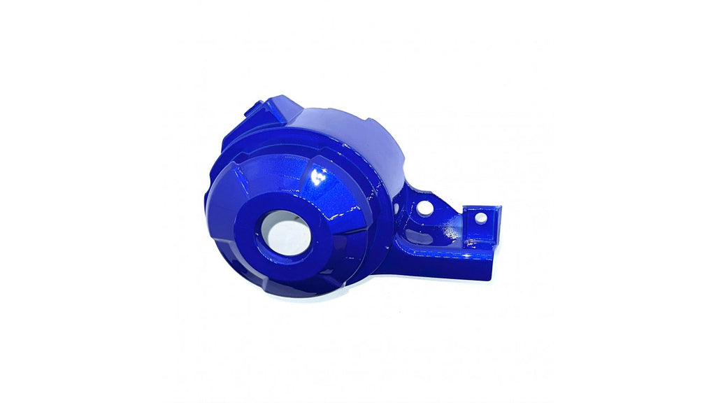 [26] COUVERT ROND DÉCORATIF GAUCHE POUR SERRURE BLEU RE3-4-1
