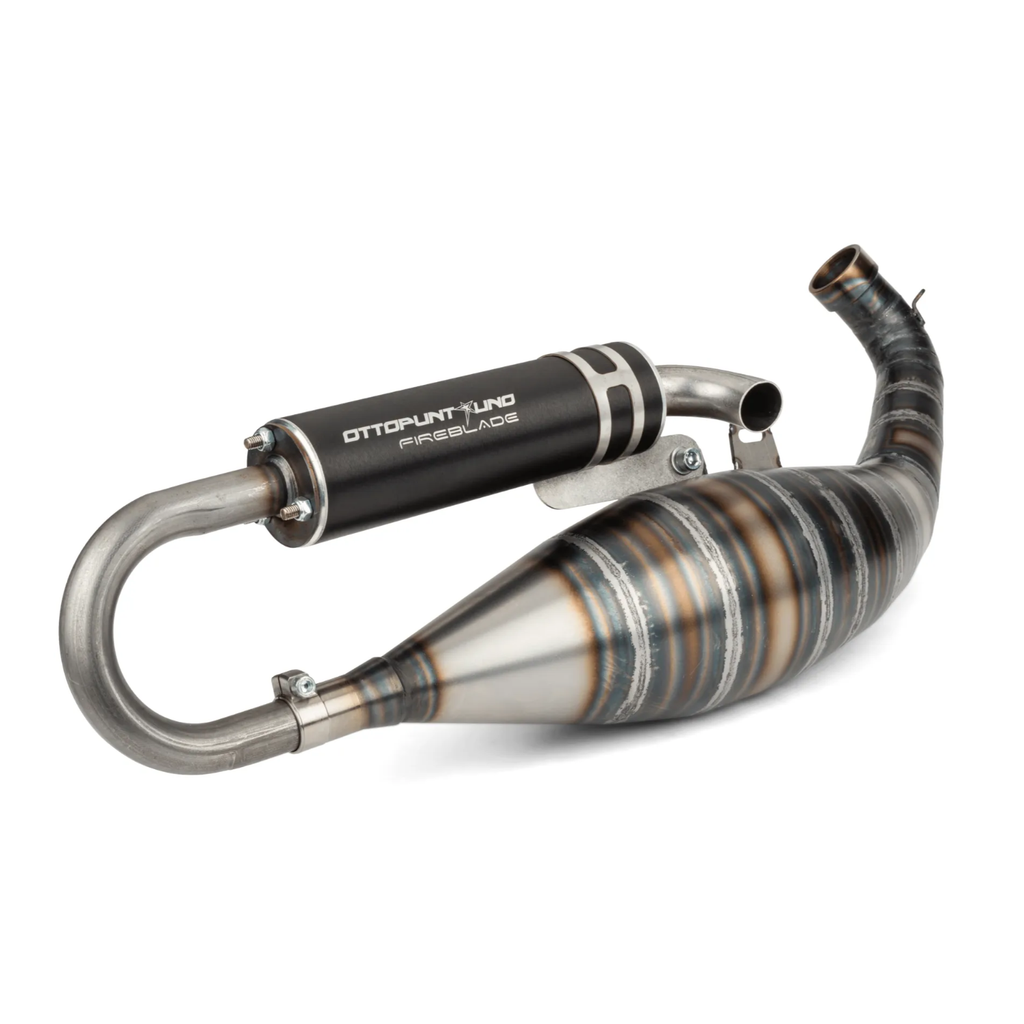 Exhaust 100cc for 8.1 Crankcase and Malossi Crankcases, Piaggio and Minarelli.