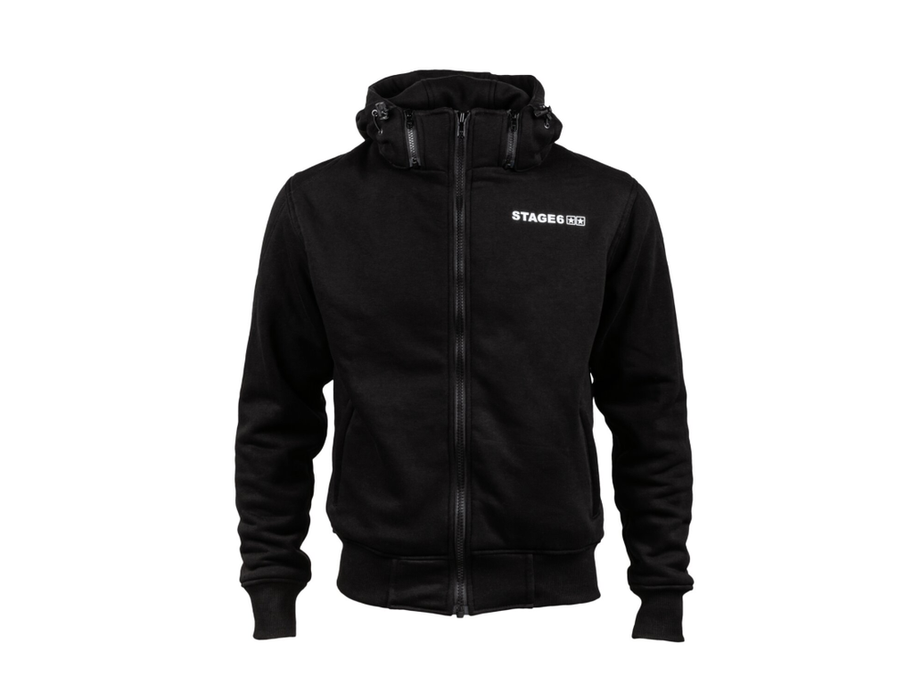 Technical hoody from Stage6 with subtle Stage6 print - the must-have for all scooter and Stage6 fans.