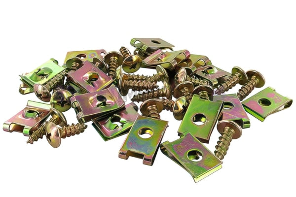 Motoforce Fairing Screws & Clips Kit (M5 X 15mm) - Kit de vis et clips de carénage Motoforce (M5 x 15 mm) - MF96.90039