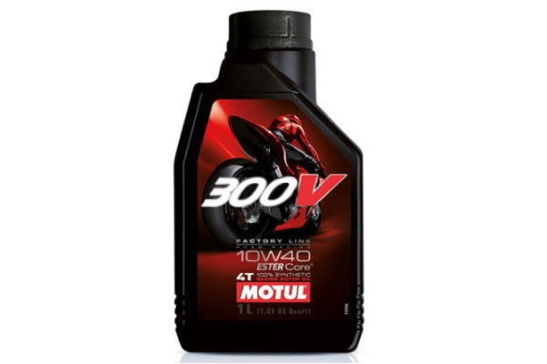 Motul 300V Factory Line 10W40 100% Synthetic 4 Stroke Engine (1L) - Huile moteur 4 temps 100% synthétique Motul 300V Factory Line 10W40 (1L) - 27-L102
