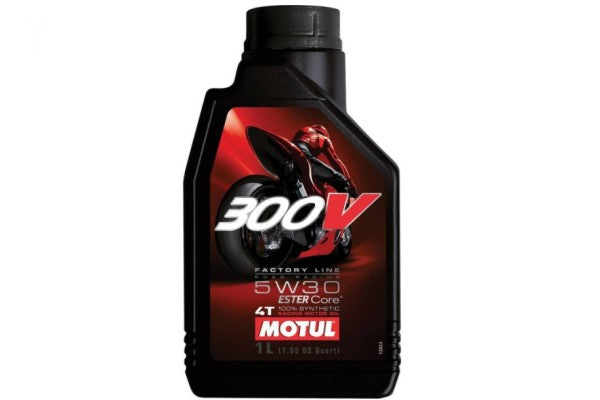 Motul 300V Factory Line 5W30 100% Synthetic 4 Stroke Engine (1L) - Huile moteur 4 temps 100% synthétique Motul 300V Factory Line 5W30 (1L) - 27-6097