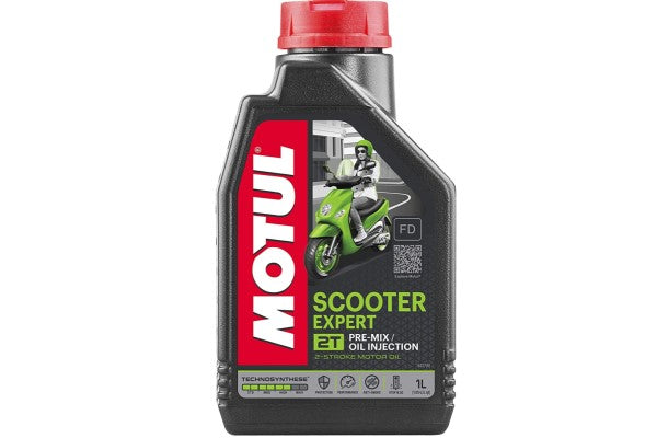 Motul Scooter Expert Technosynthetic Oil 2 Stroke Engine (1L) - Huile synthétique Motul Scooter Expert Techno pour moteur 2 temps (1 L) - 27-L220