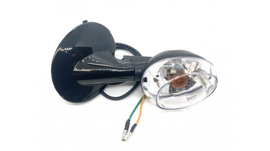 [497] CLIGNOTANT AVANT-GAUCHE BAS NOIR RM8-4-1 (SCOOTTERRE OEM)