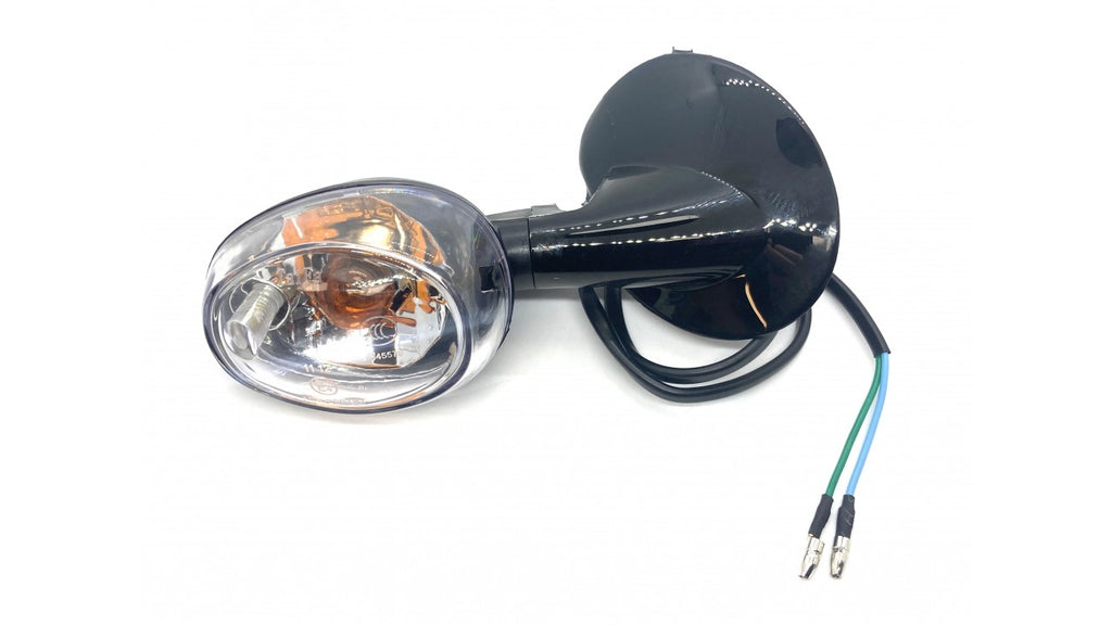 [496] CLIGNOTANT AVANT-DROIT BAS NOIR RM7-4-1 (SCOOTTERRE OEM)