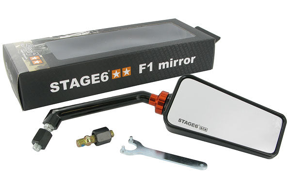 Mirror Stage6 F1 Right Side (M8) - Rétroviseur Stage6 F1 Côté Droit (M8) - S6-SSP630-2R/BK