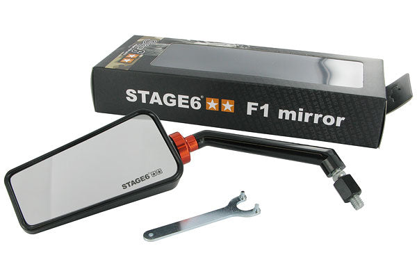 Mirror Stage6 F1 Left Side (M8) - Rétroviseur Stage 6 F1 Côté Gauche (M8) - S6-SSP630-2L/BK