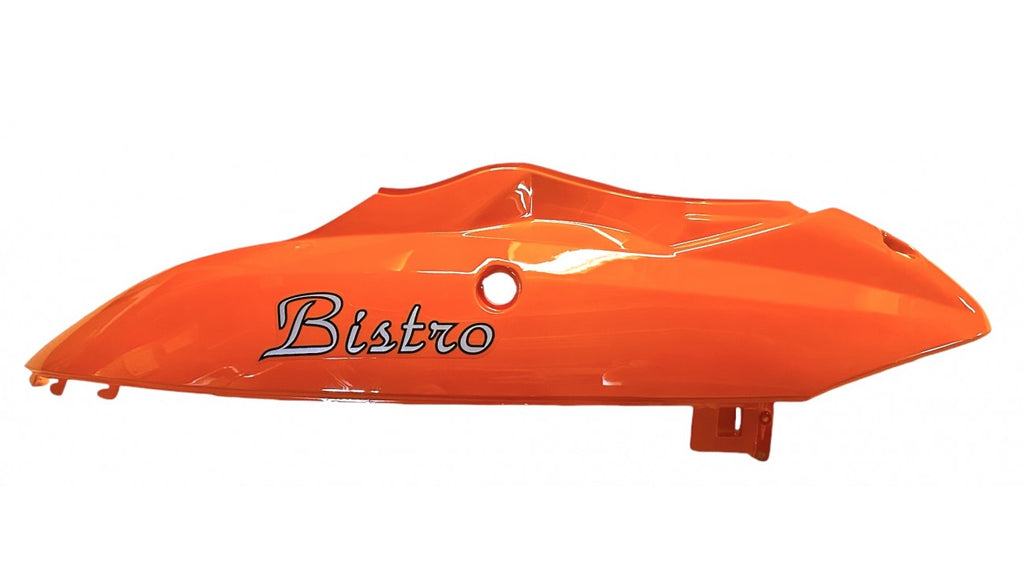 [357] PIÈCE DE PROTECTION GAUCHE HAUT ORANGE CLAIR 2021-2022 SEO3-2-4 (SCOOTTERRE OEM)