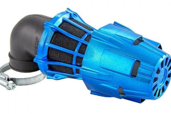 Polini Air Filter 90° 48mm - Filtre à air Polini 90° 48mm - Blue : 203.0163