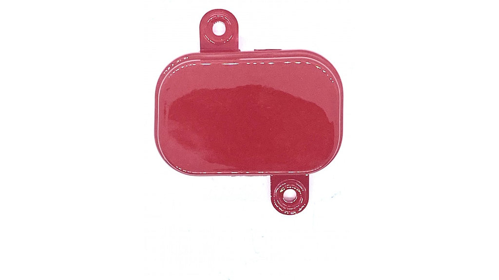 [10] CACHE-OUVERTURE GAUCHE DU GUIDON ROUGE RI8-3-1 (SCOOTTERRE OEM)