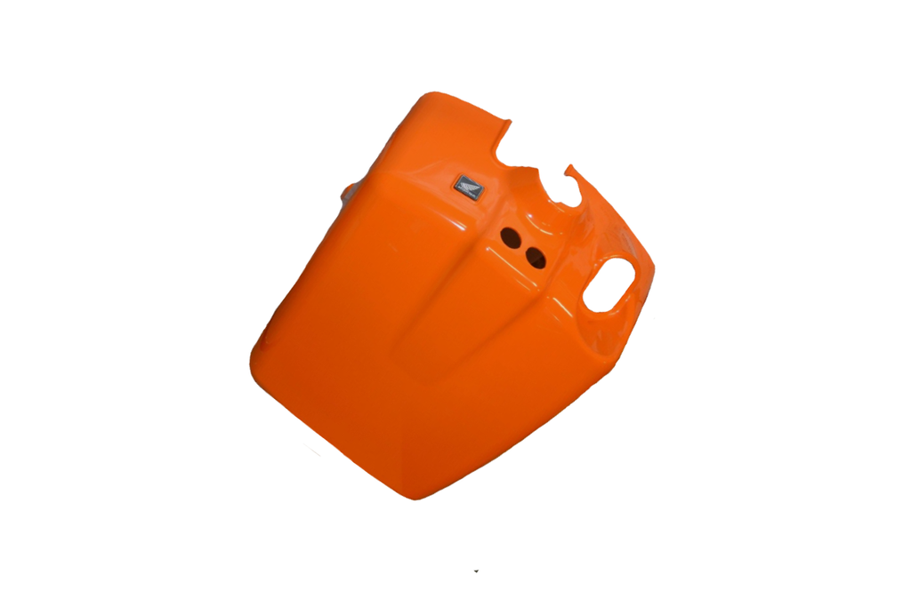 Rear Battery Cover Orange Honda OEM (Ruckus 50) - Cache batterie arrière orange Honda OEM (Ruckus 50) - 81130-GEZ-010ZT