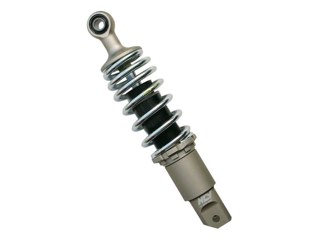 Rear Shock Absorber Performance NCY White (265mm) - Amortisseur arrière Performance NCY Chrome 265mm Honda Ruckus - 1000-1011.5