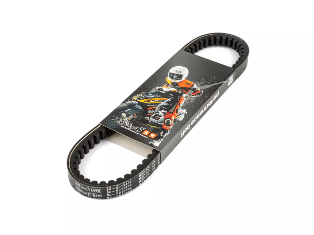 We present to you the reinforced Stage6 Pro Belt for Piaggio offering an interesting performance gain in terms of variation. The use of the best materials guarantees excellent resistance for an increased service life and an optimized grip, more resistance than the original. The reinforced belt has been designed according to very advanced specifications favoring the quality of transmission placing this belt among the most efficient on the market. It is a very good belt to replace the original, or for those l