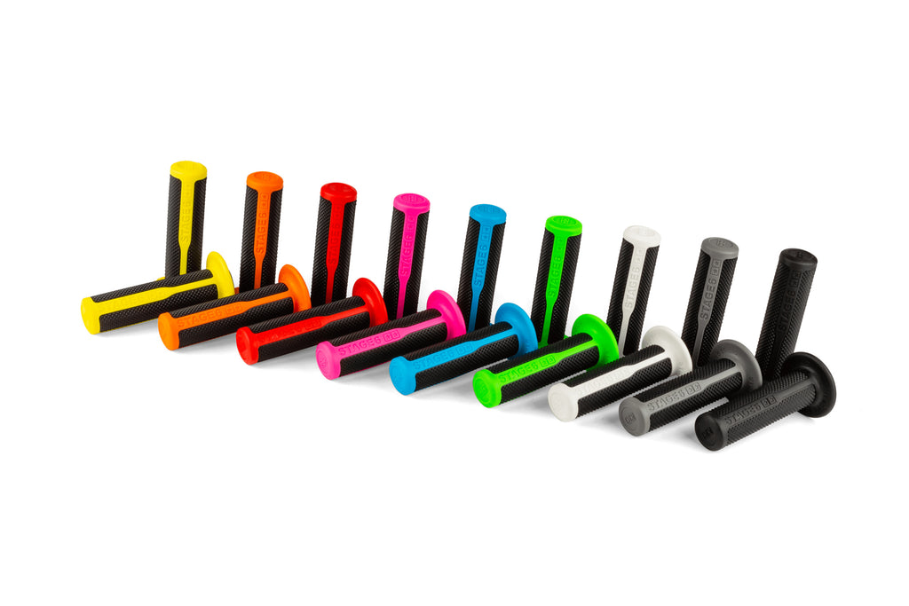 Ultimate Grips Stage6 - Poignées ultimes Stage6 - Black : S6-195010/BK / Grey : S6-195010/SI / White : S6-195010/WH / Orange : S6-195010/OR / Blue : S6-195010/BL / Pink : S6-195010/PK / Yellow : S6-195010/YE / Red : S6-195010/RE / Green : S6-195010/GR