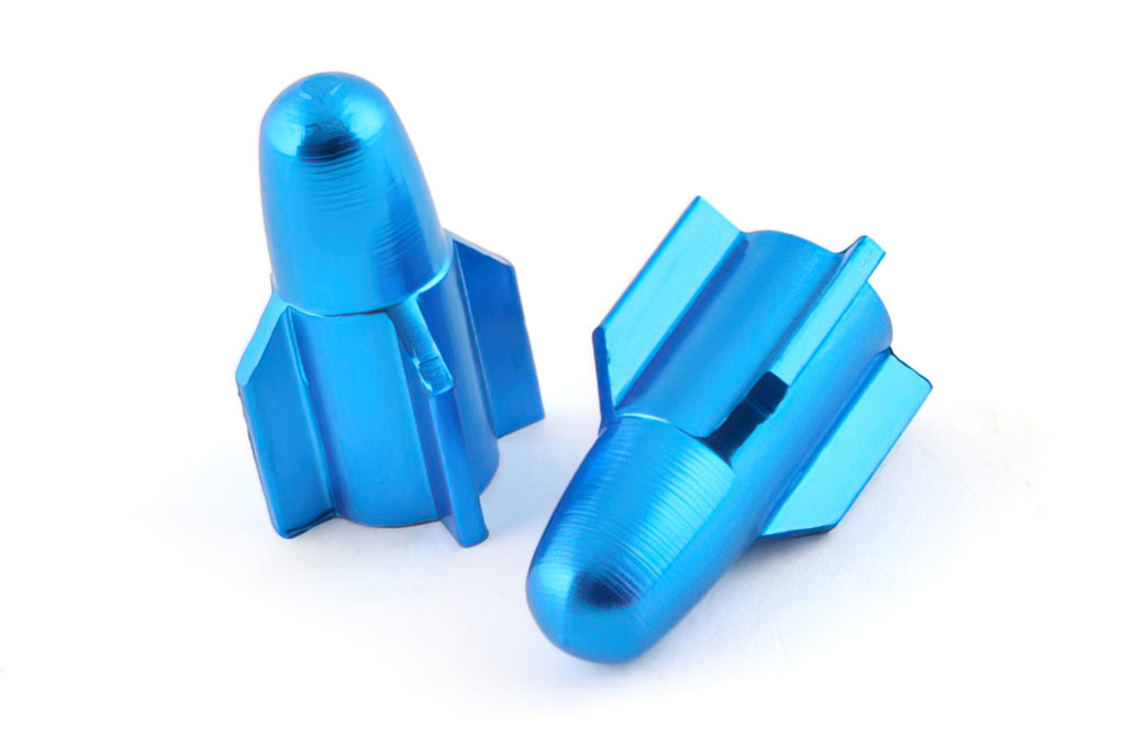 Valve Caps STR8 Rocket - Bouchons de valve STR8 Rocket - Blue : STR-545.50/BL