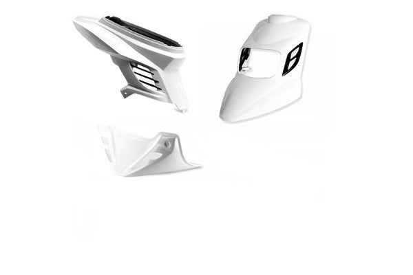 WHITE BCD RX Booster Complete Fairing BOOSTER 2004+ - Carénage complet BCD RX Booster BLANC BOOSTER 2004+ - BCD002097CAR