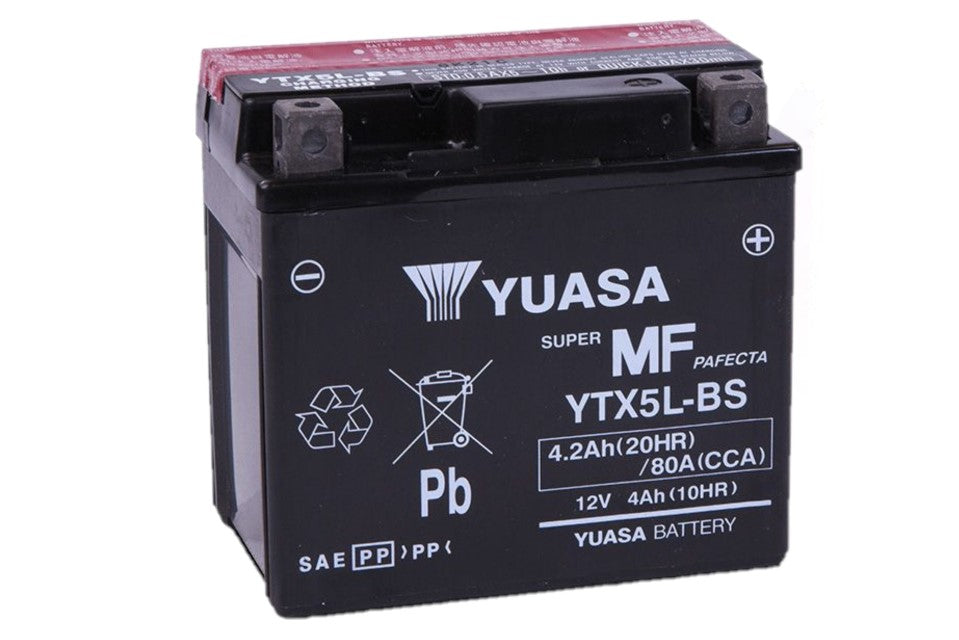 YTX5L-BS MAINTENANCE FREE 12V BATTERY - BATTERIE 12V SANS ENTRETIEN YTX5L-BS - YTX5L-BS