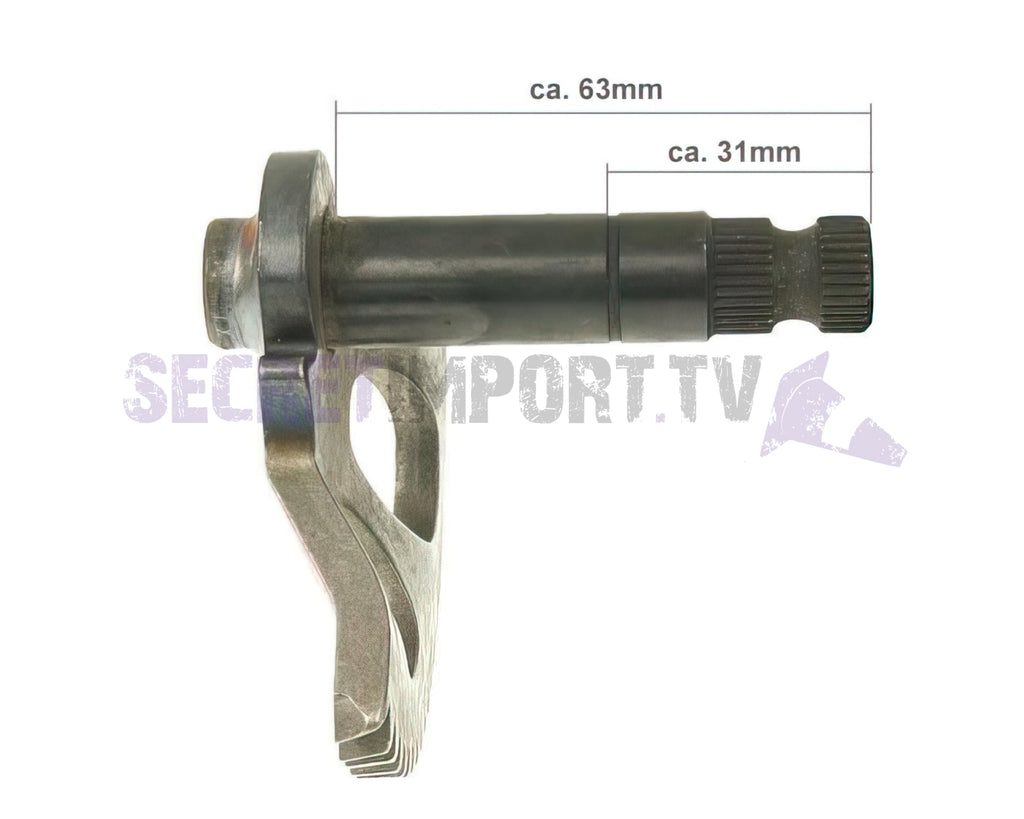 Kickstart Shaft 63mm/31mm (Adly/CPI/Keeway & Vento) - Arbre de kick 63 mm/31 mm (Adly/CPI/Keeway & Vento) - KW13989