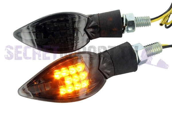 Str8 Led Indicators Black Line Curved