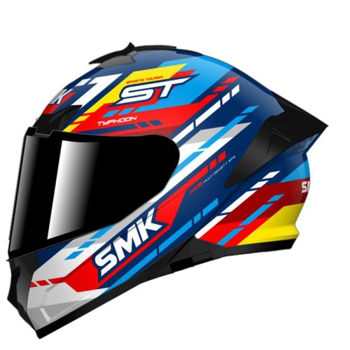 Typhoon Helmet - Sports Tourer (Blue/Red/Yellow)