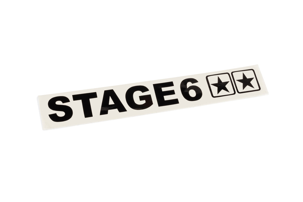 Sticker Stage6 Plotted Black (110x33mm)