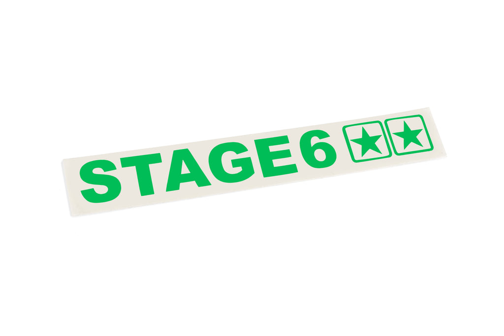 Sticker Stage6 Plotted Green (110x33mm)