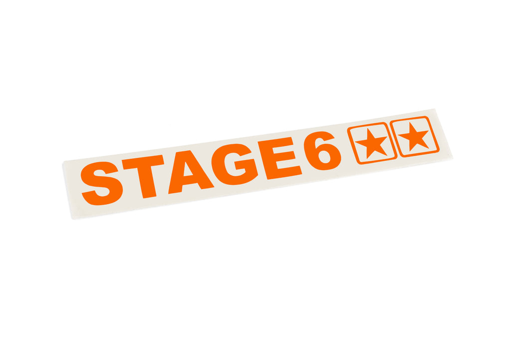 Sticker Stage6 Plotted Orange (110x33mm)