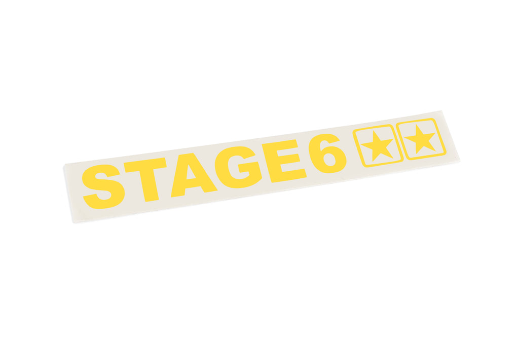 Sticker Stage6 Plotted Yellow (110x33mm)