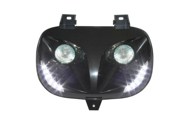 Replay Black Twin Headlight (BWS/ZUMA 1988-2001) - Phare double noir Replay (BWS/ZUMA 1988-2001) - 15003